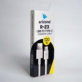 Arizone R-23 USB to Type-C Charging Cable – 120W Fast Charging & Data Transfer